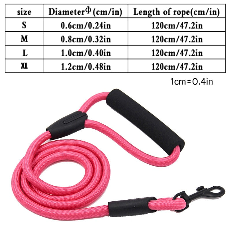 dog leash running walk train for large small cat pets Leashes dogs leash rope nylon   Tenacity 7 colors 3 sizes
